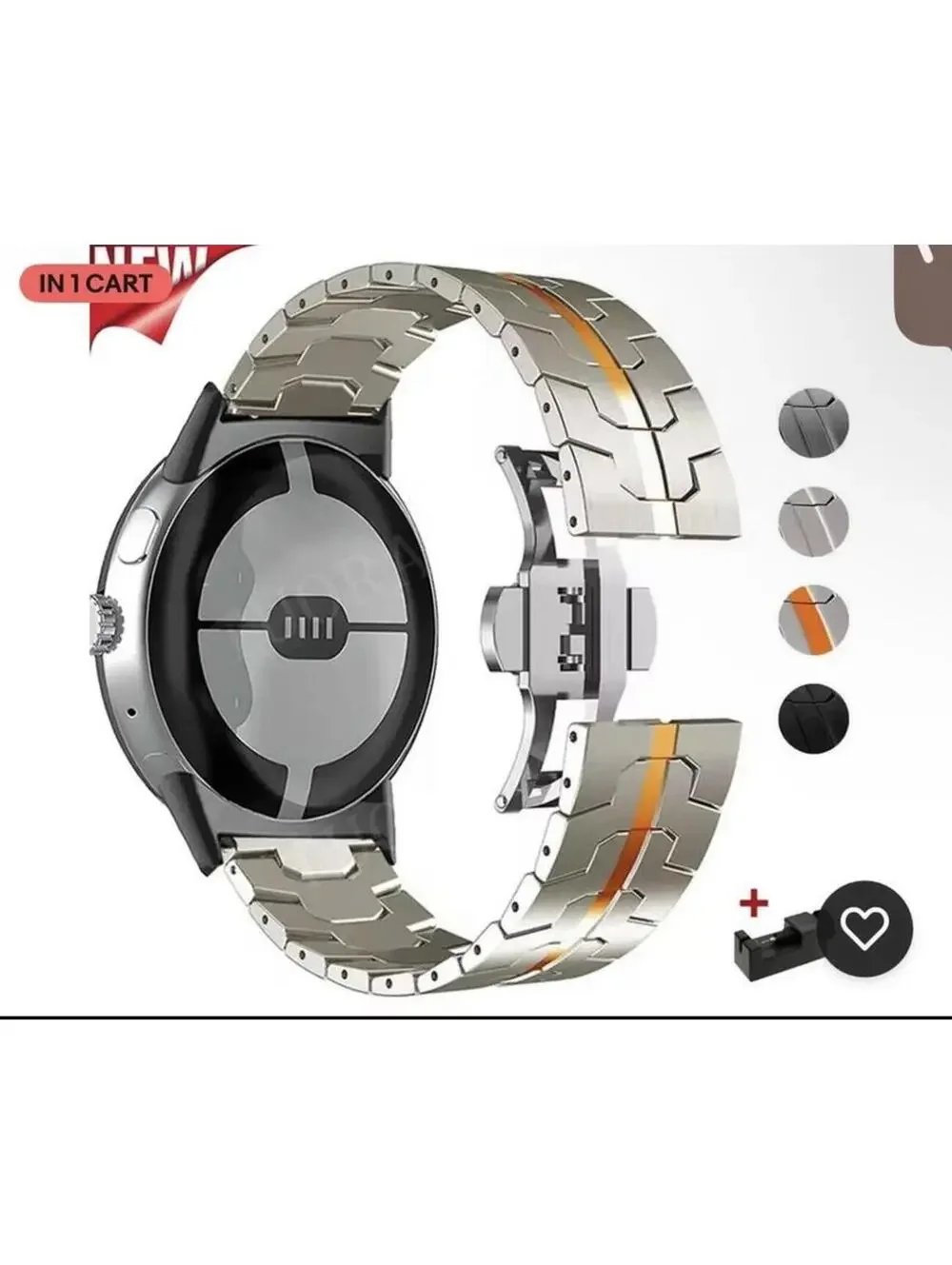 Replacement Metal Band Strap Bracelet for Google Pixel Watch 3 45mm